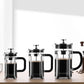 French Press Coffee Maker Borosilicate Glass Stainless Steel Brewer Cold Brew Cafetera
