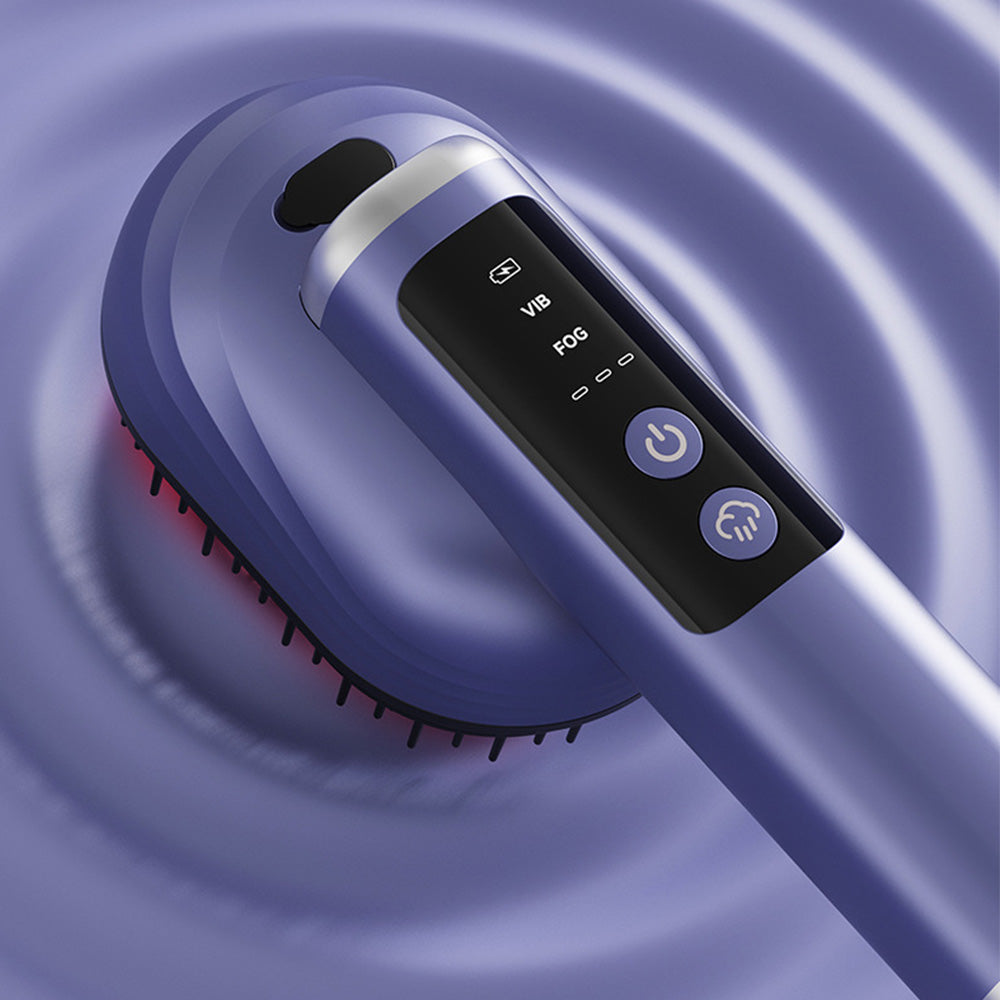 Wireless Electric Hair Comb with Vibration and Oil Mist Spray
