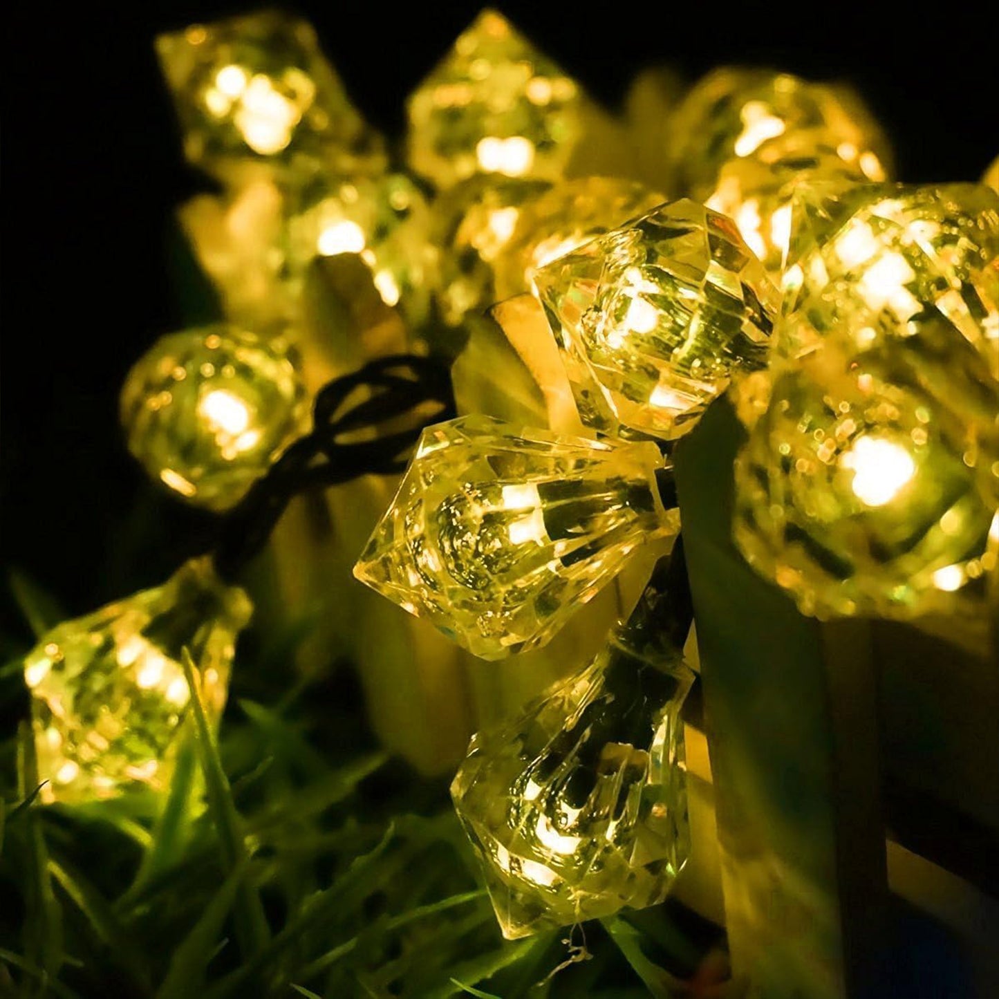 20 LED Diamond Solar Light Waterproof String light