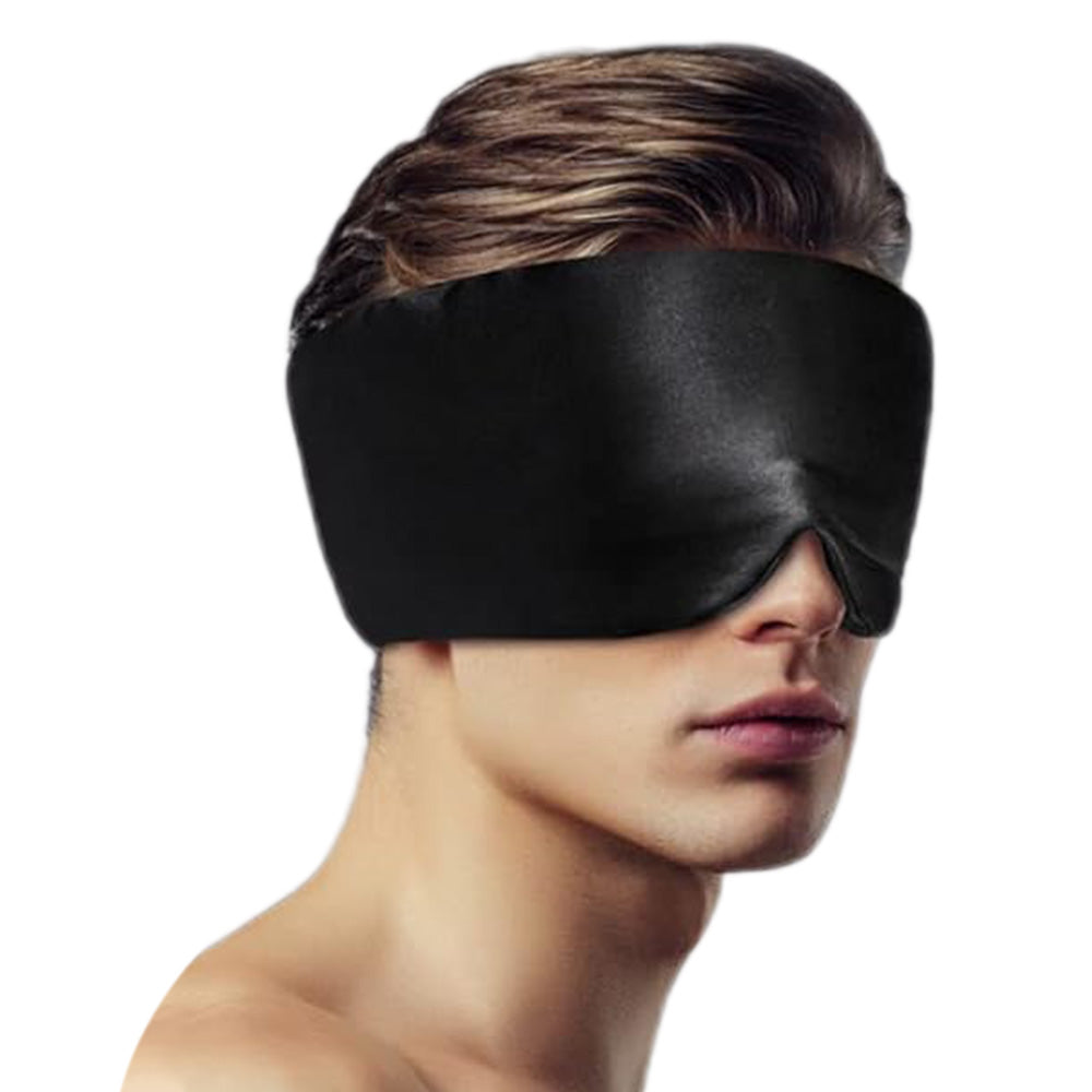 Silk Eye Mask Blackout Sleeping Face Hugging for Side Sleepers Pressureless