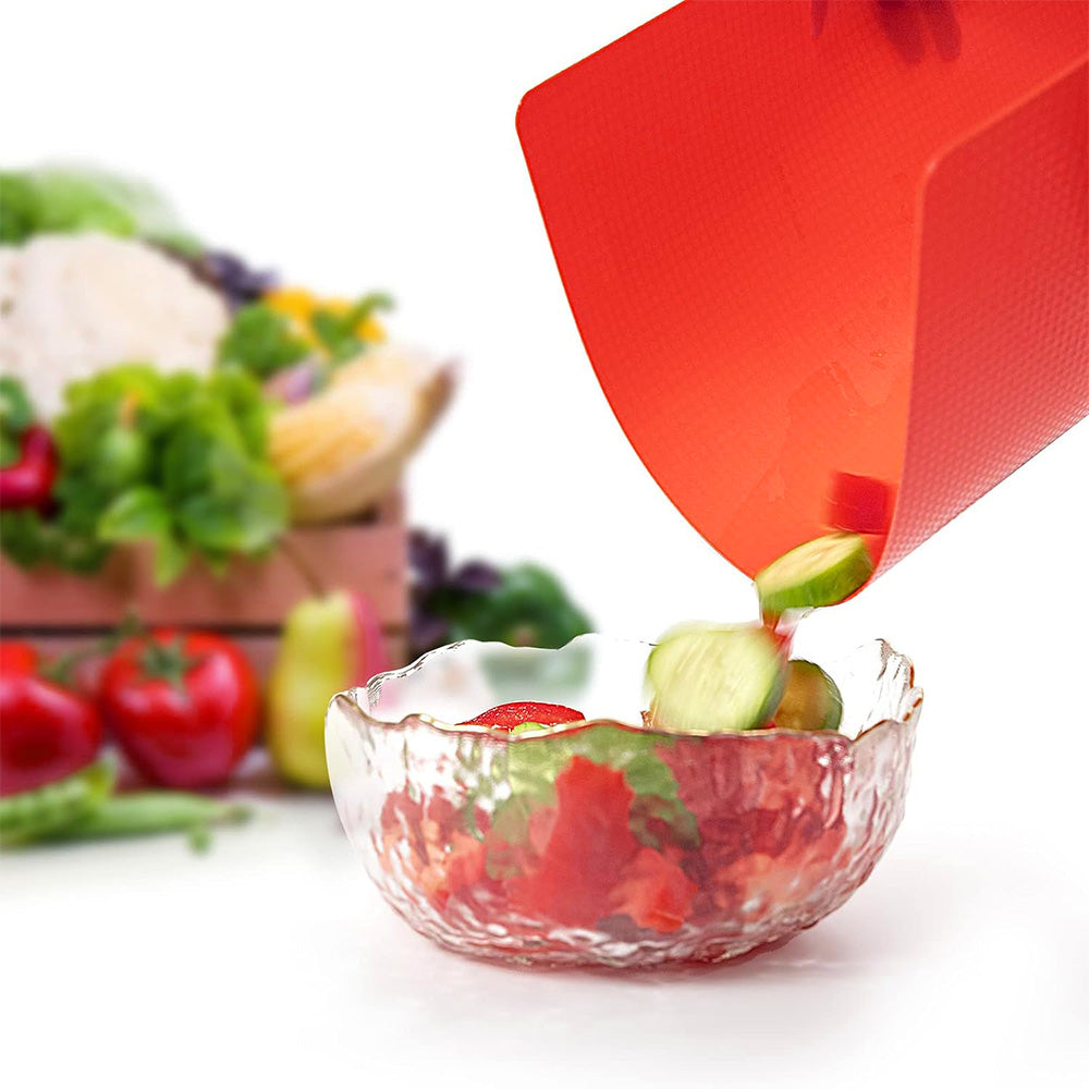 4-Pack Color Coded Cutting Boards Food Grade PP Plastic Chopping Mats (38x30.5cm)