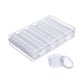 100Pcs Plastic Coin Capsules with Storage Box and Foam Gasket
