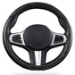 3 Piece Carbon Fiber Steering Wheel Cover Non-Slip Grip Protector