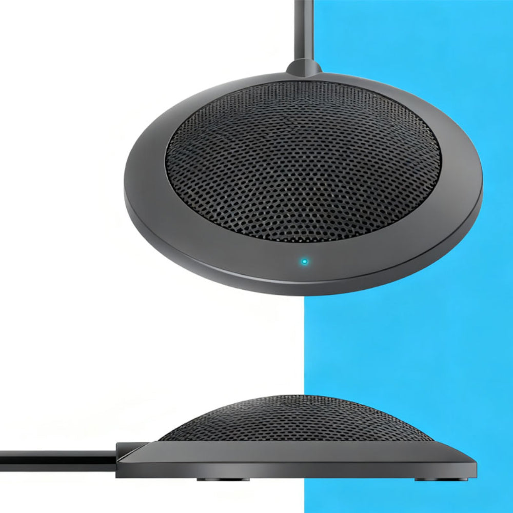 Conference USB Microphone Computer Desktop Mic with LED Indicator Plug and Play