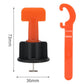 50 PCS Tile Leveling System Kit with Wrench Reusable Tile Leveling Clips for Tile Installation
