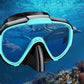 Diving Mask Anti-Fog Panoramic View Snorkel Dry Top Snorkeling Gear for Adults