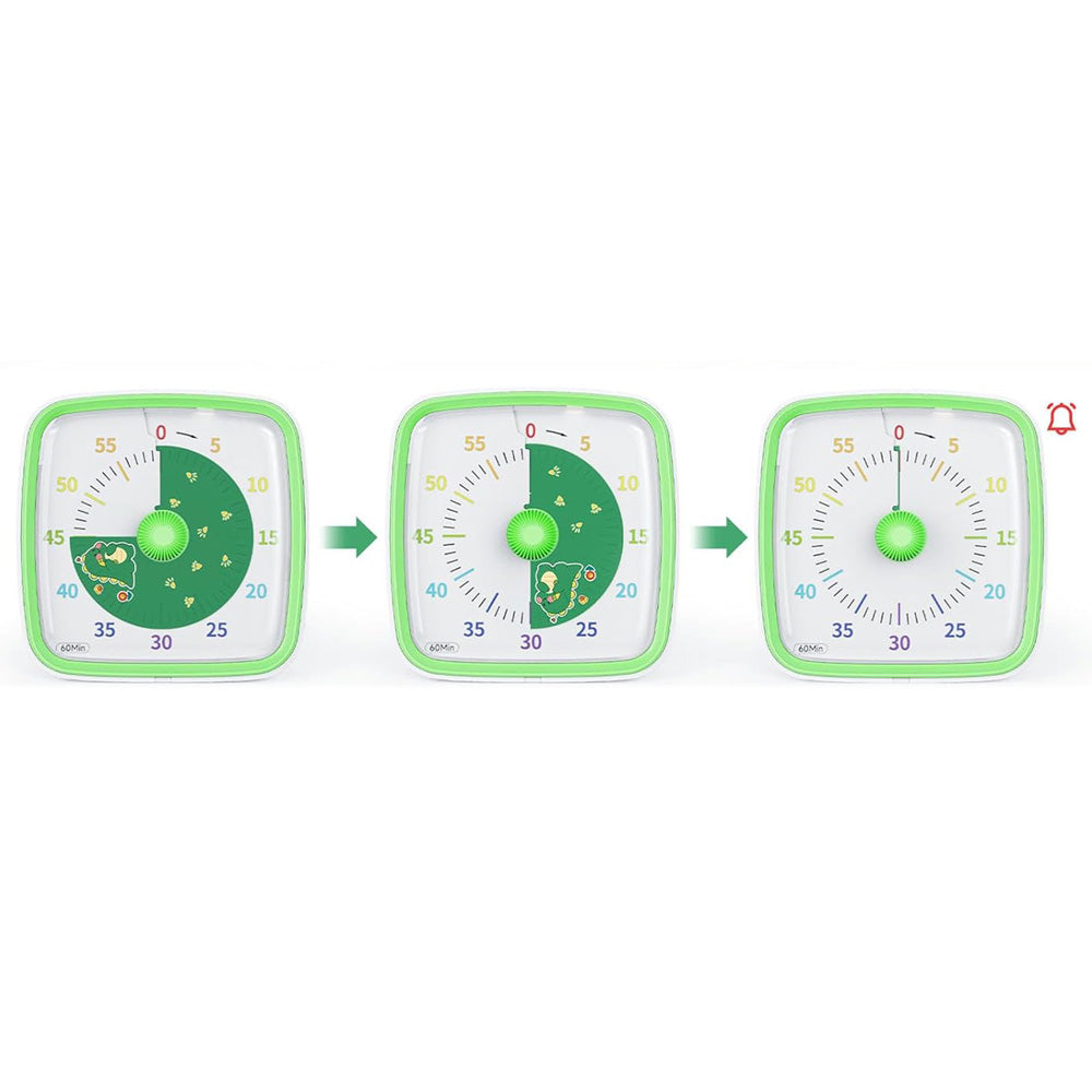 60 Minutes Visual Analog Timer Countdown Clock Time Management Tool