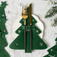 12Pcs Cutlery Bag Table Decoration Christmas Knife Fork Holder Tableware Organizer
