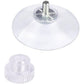 10Pcs Strong Suction Cups 41mm Clear PVC Plastic Sucker Pads with M4 Screw Rod