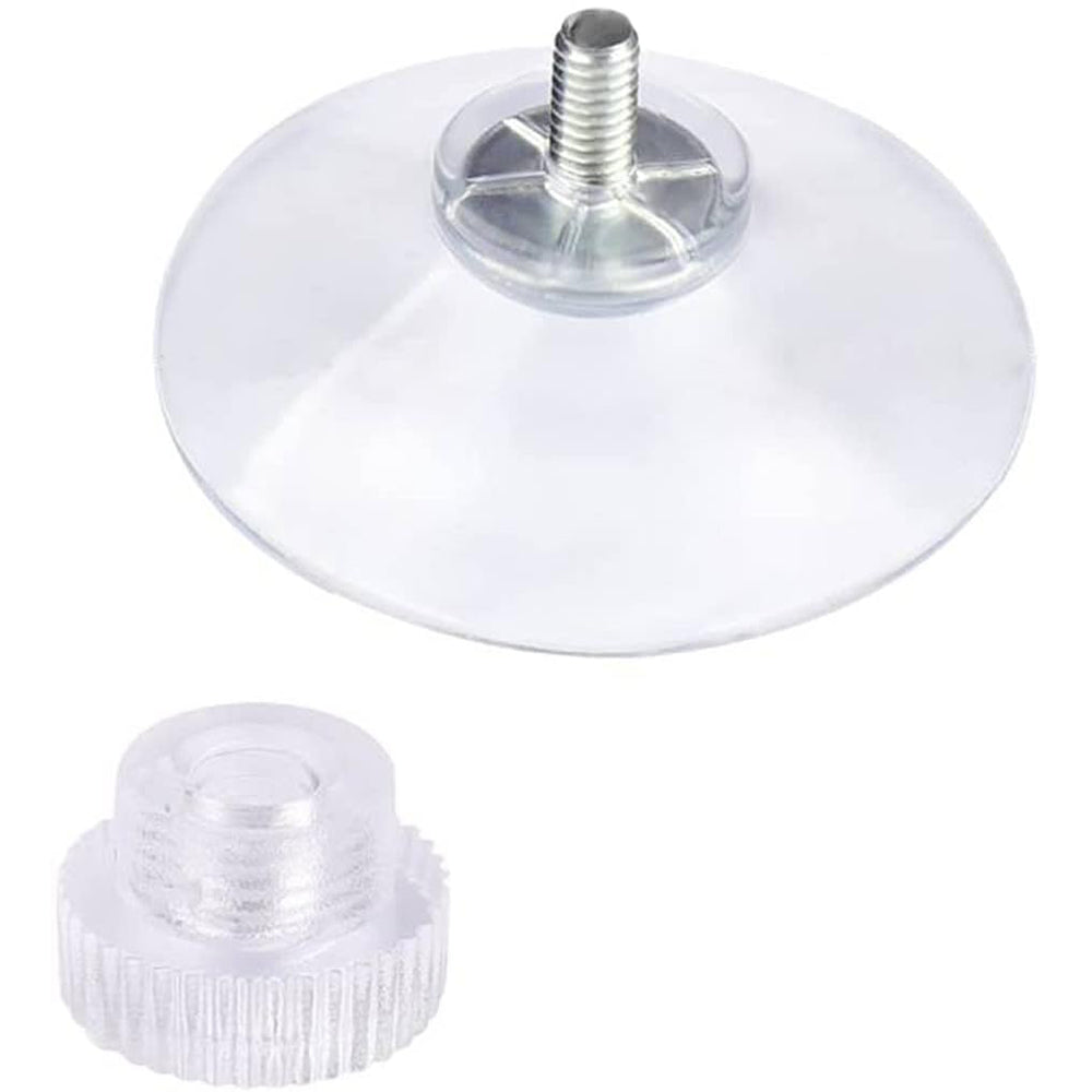 10Pcs Strong Suction Cups 41mm Clear PVC Plastic Sucker Pads with M4 Screw Rod