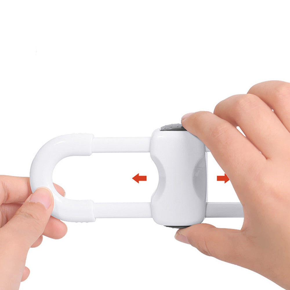 5Pcs Cabinet Locks U-Shaped Drawers Locks for Knob Handle on Door Cupboard