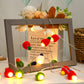 2Pcs Xmas Decoration LED Round Ball Christmas Hat Light String Christmas Pendants
