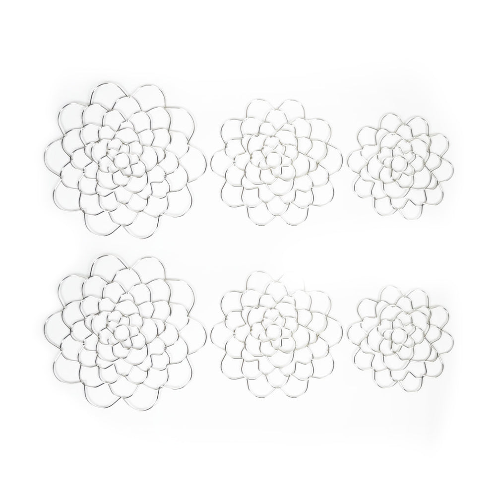 6Pcs 4/5/6 Inch Stainless Steel Reusable Flower Arranger Holder