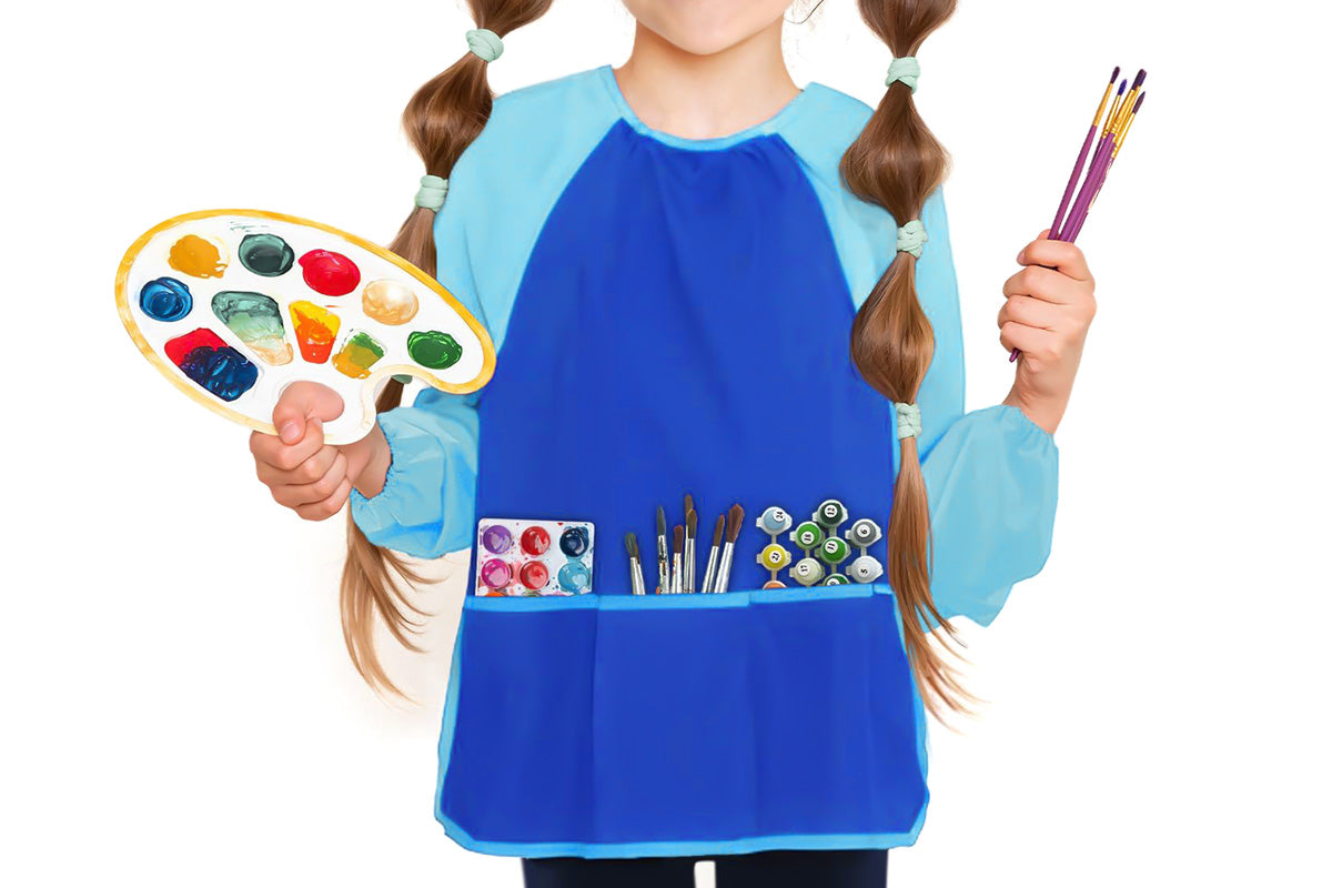 Art Smock Paint Apron Waterproof Painting Smock for Cooking Crafts