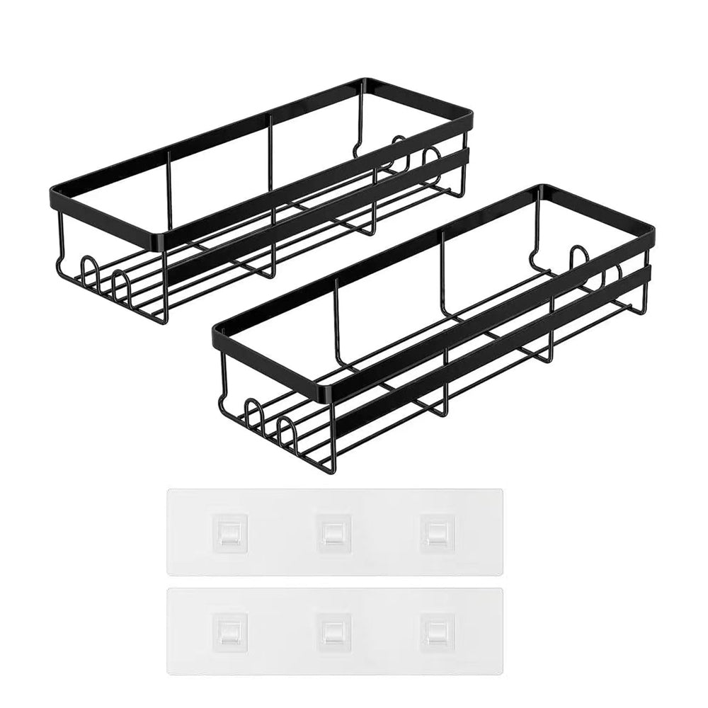2Pcs Bathroom Shower Organizer Rack Storage Shelf Basket