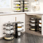 Adjustable 8 Tier Pan and Pot Lid Holder Rack