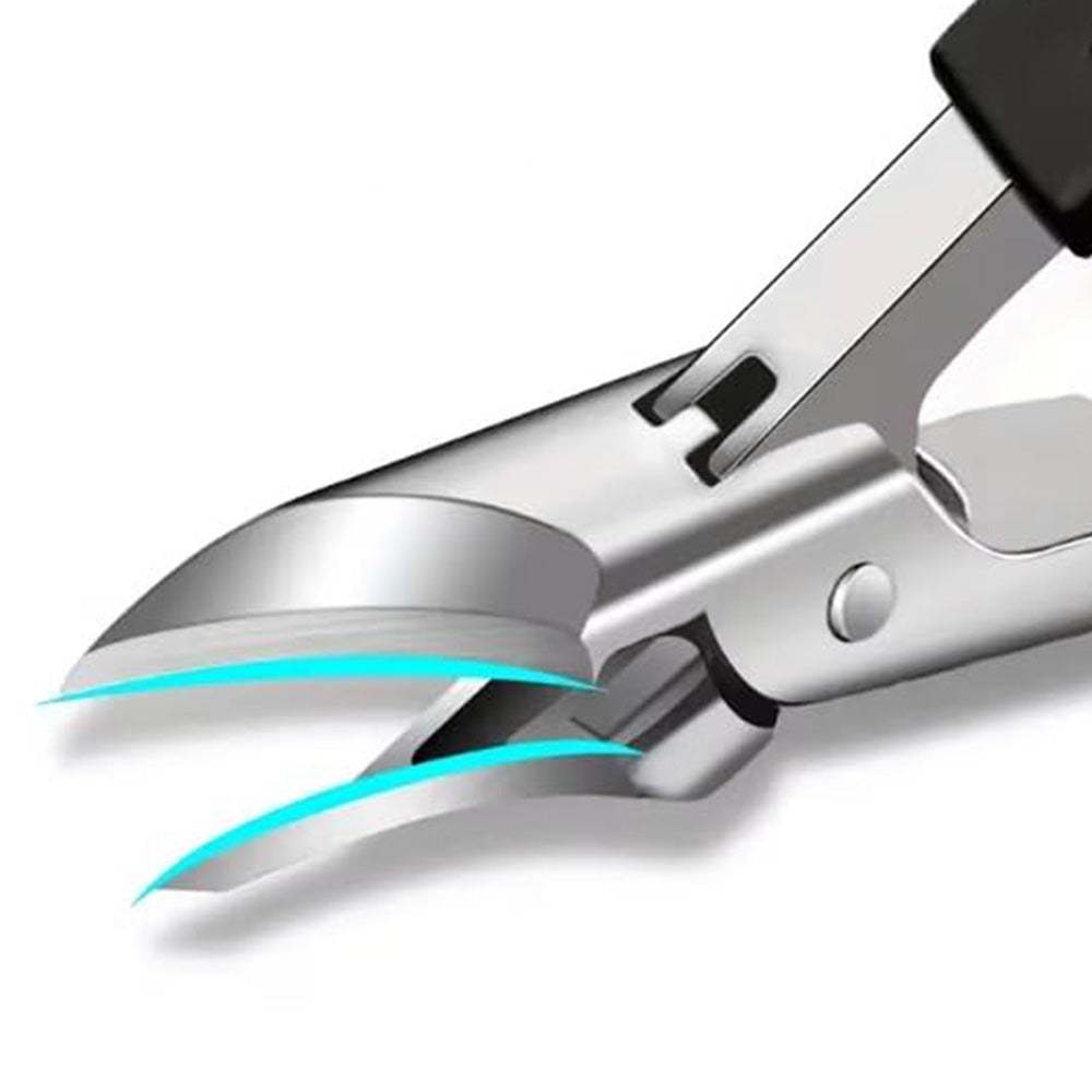 3 Piece Slanted Nail Clipper Set with File and Cleaner Tool
