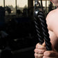 4 Piece Home Gym Cable Attachment Set with 2 Hooks and Tricep Rope