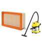 4 Pack Flat Pleated Filter Compatible with KARCHER MV4 WD4 Wet Dry Vacuum