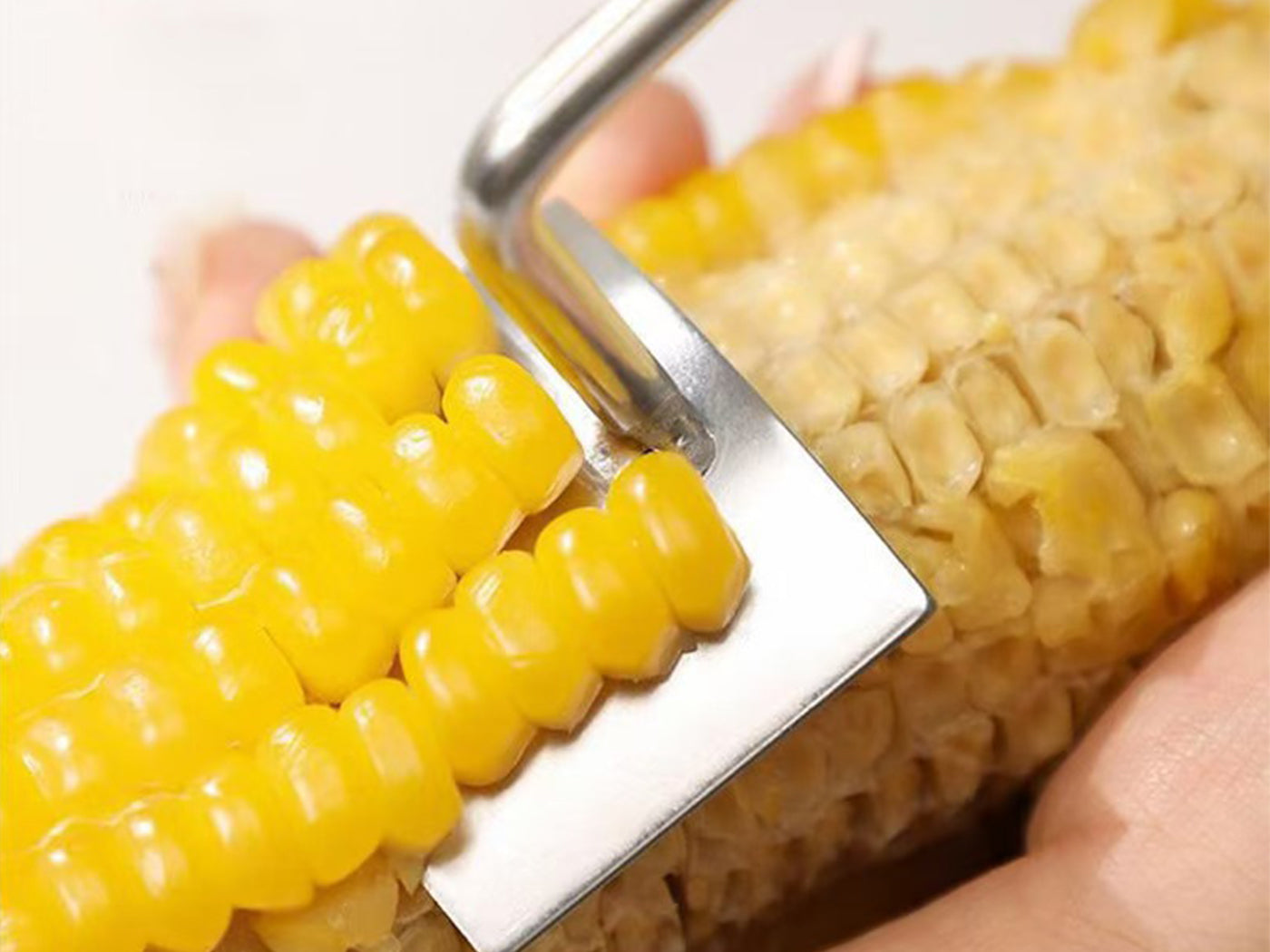 2Pcs Stainless Steel Corn Peeler Corn Stripper Tool Corn on the Cob Remover