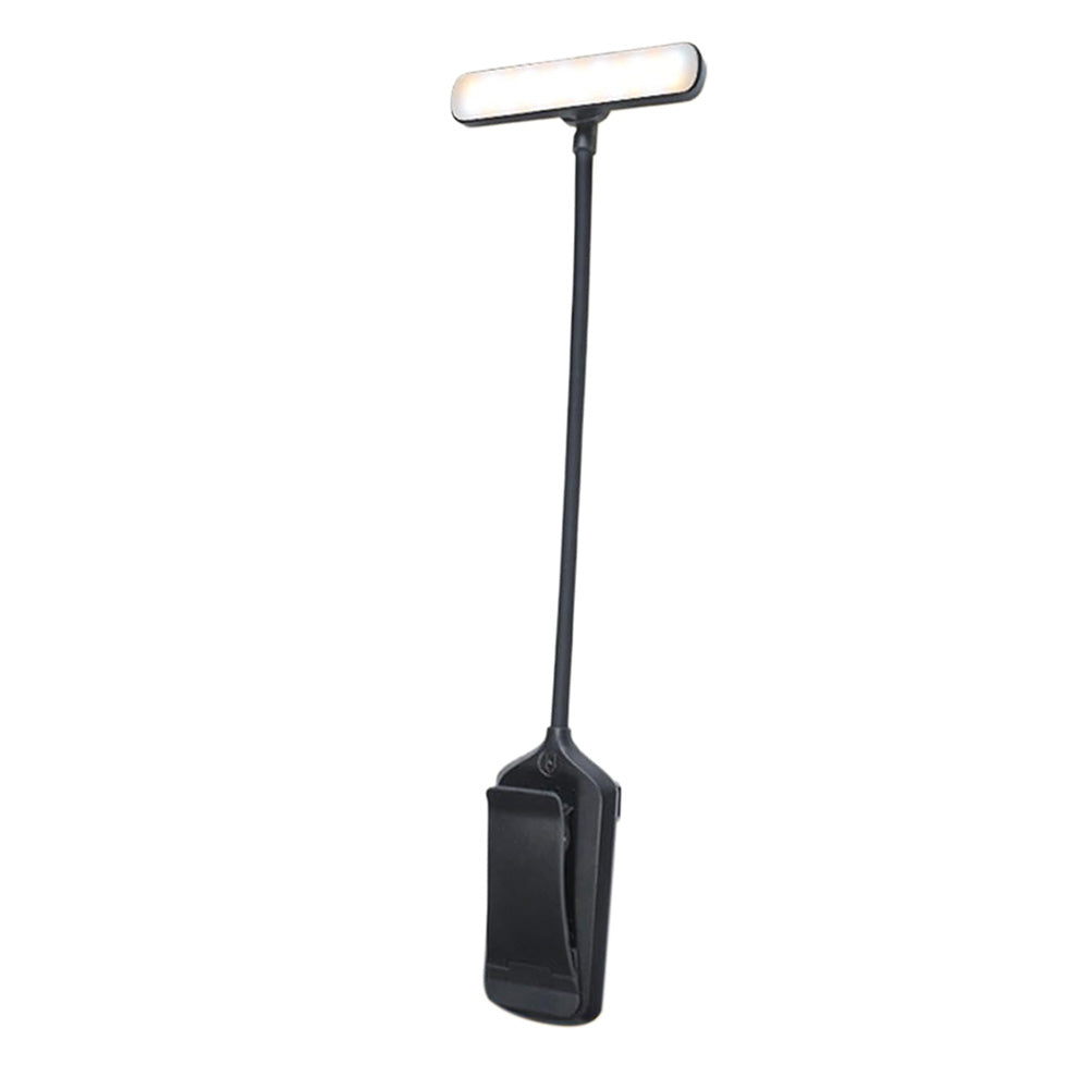 Rechargeable Flexible Goose Neck Clip-on 24 LEDs Eye Caring Book Light for Reading