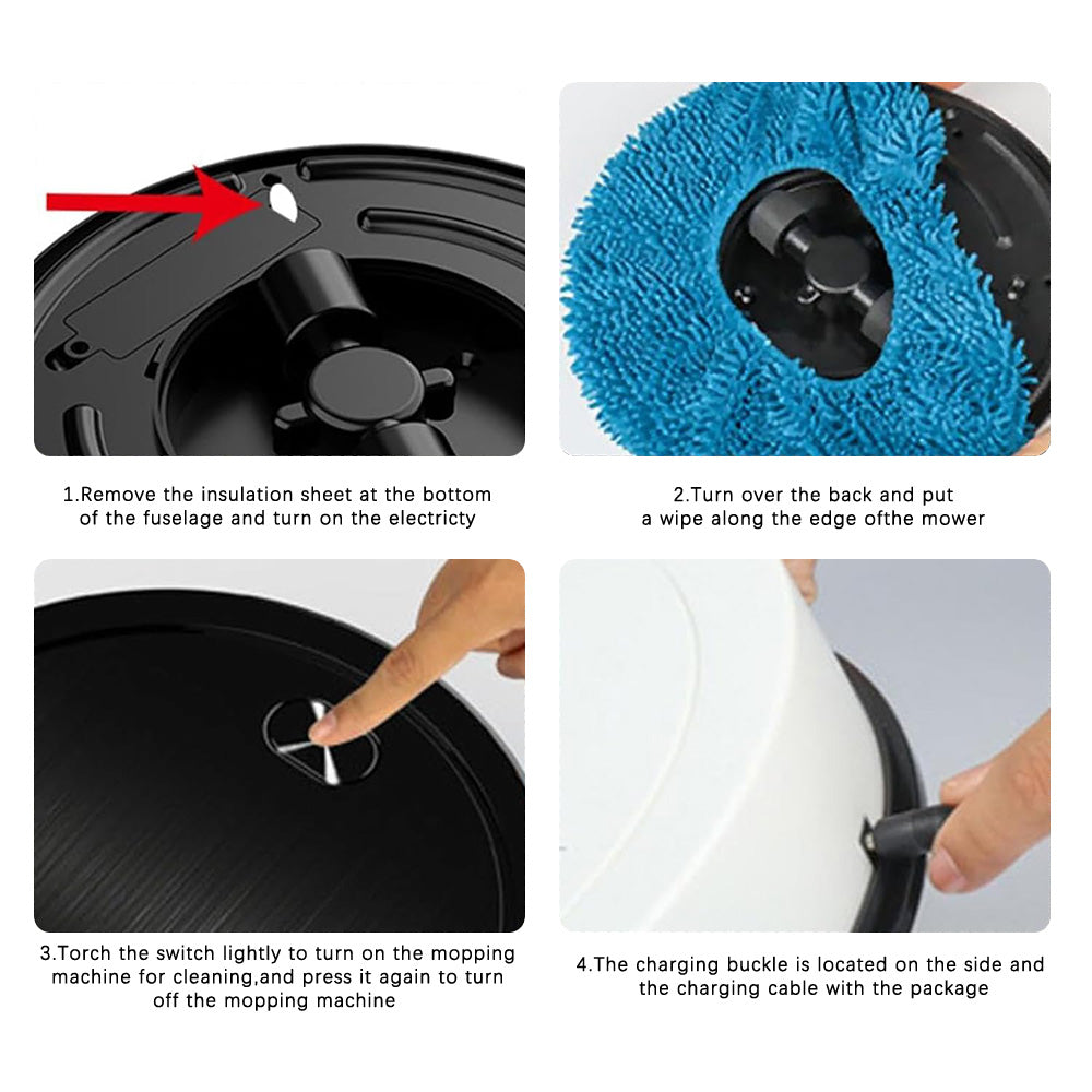 Smart Home Sweeping Robot Wet and Dry Automatic Mopping Machine Floor Cleaner