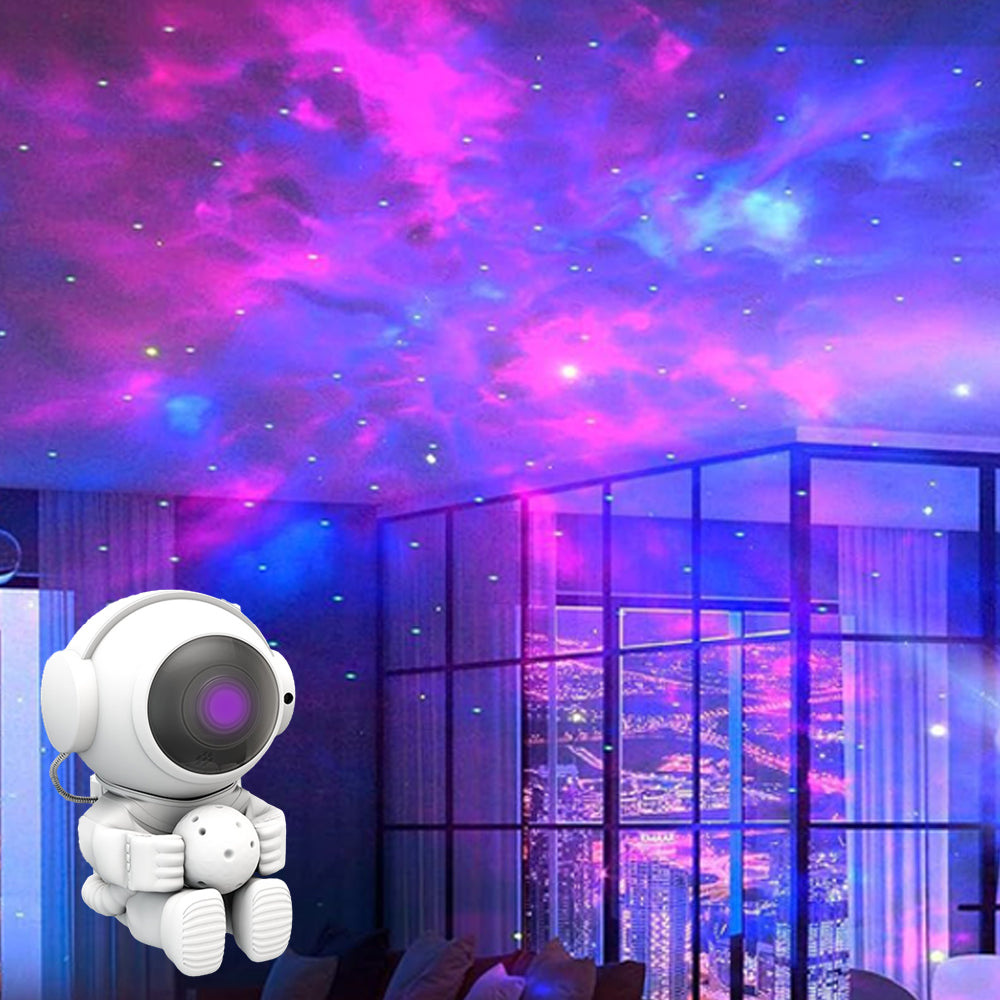 Astronaut Starry Sky Projector Galaxy Projection Night Light with Remote Control-Sitting