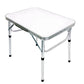 60x45cm Foldable Aluminum Camping Table with Adjustable Height and Handle