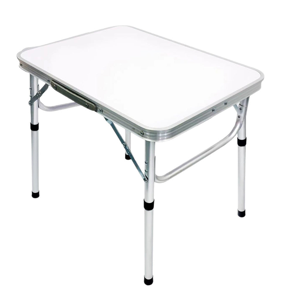 60x45cm Foldable Aluminum Camping Table with Adjustable Height and Handle