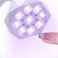 UV LED Nail Lamp Rechargeable Fast Curing with 3 Timers Auto Sensor for Gel Nails