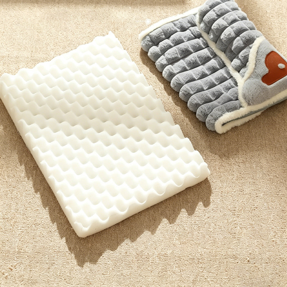 Large-Sized Dog Bed with Removable Washable Cover and Non-Slip Bottom