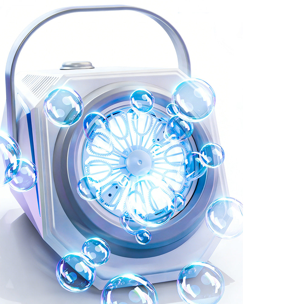 Automatic Bubble Machine Upgrade Portable Bubble Maker Blower LED Light