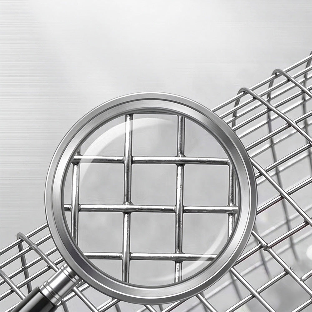 304 Stainless Steel Nesting BBQ Grill Basket Set for Outdoor Camping