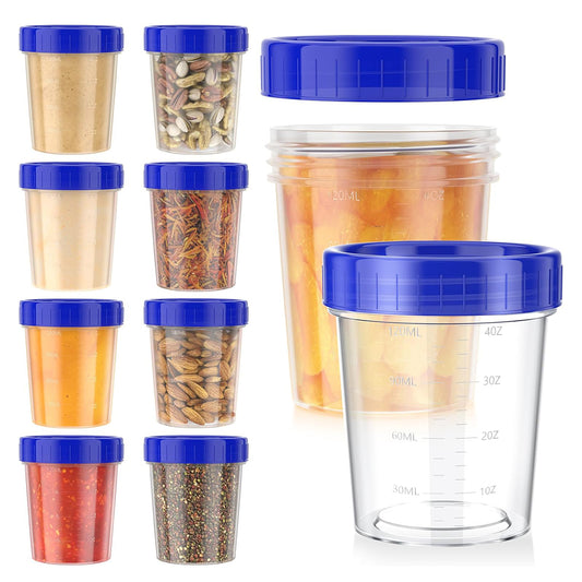 10Pcs 120ml Transparent Measuring Cup with Lids