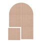 Large Arched Felt Bulletin Board with 30 Push Pins for Home Office School