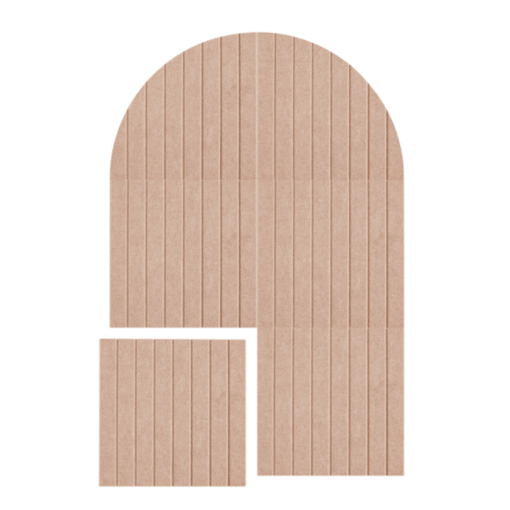 Large Arched Felt Bulletin Board with 30 Push Pins for Home Office School
