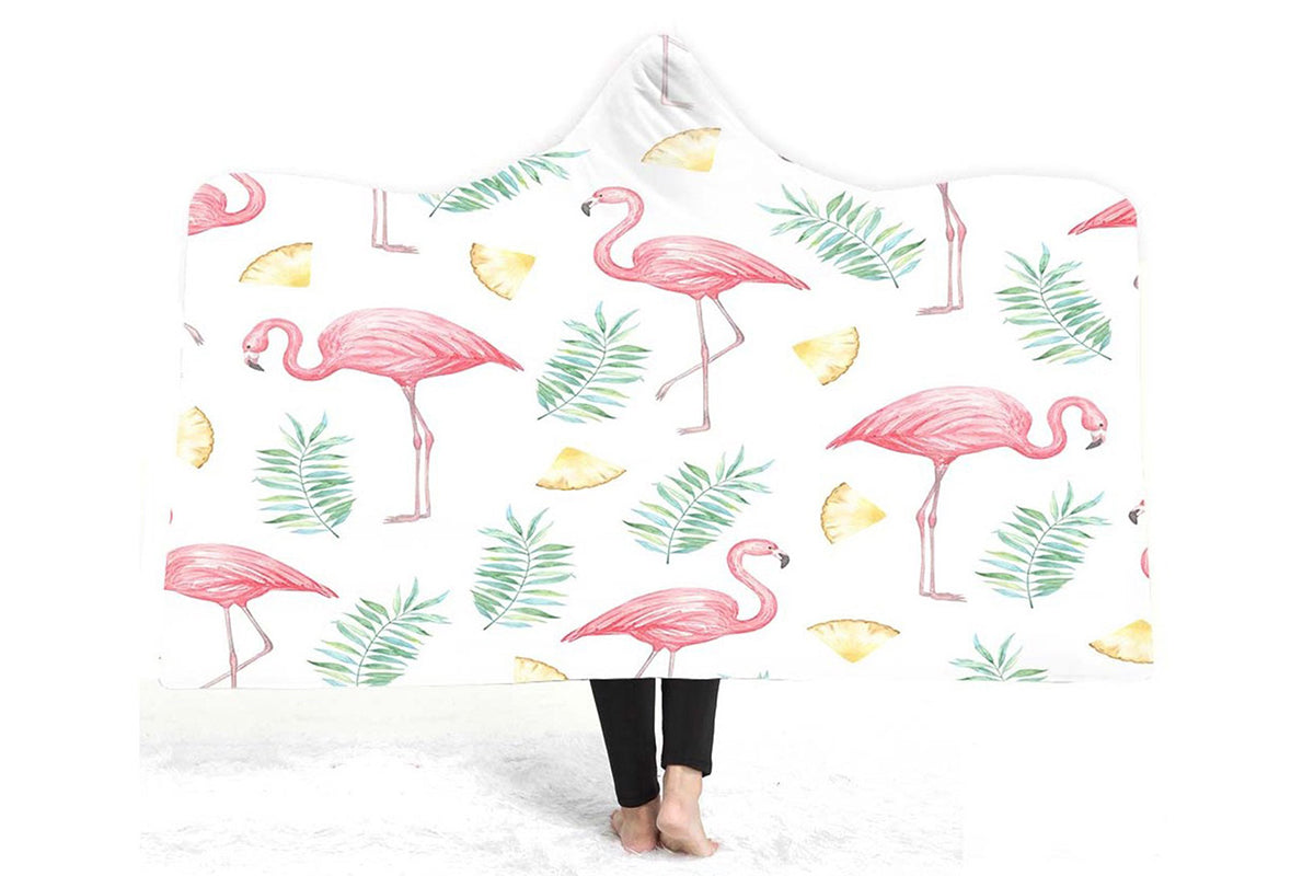 Home Warm Hoodie Plush Blanket