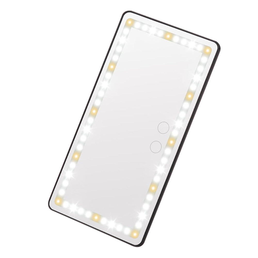 Car Sun Visor Vanity Mirror with 3 Light Modes Travel Makeup Mirror for Truck SUV