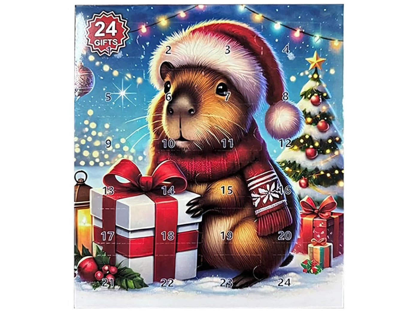 24-Days Capybara Christmas Advent Calendar