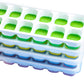 4Pcs Ice Cube Tray with Lid Easy Release Silicone Mould 14 Cubes Container Mold