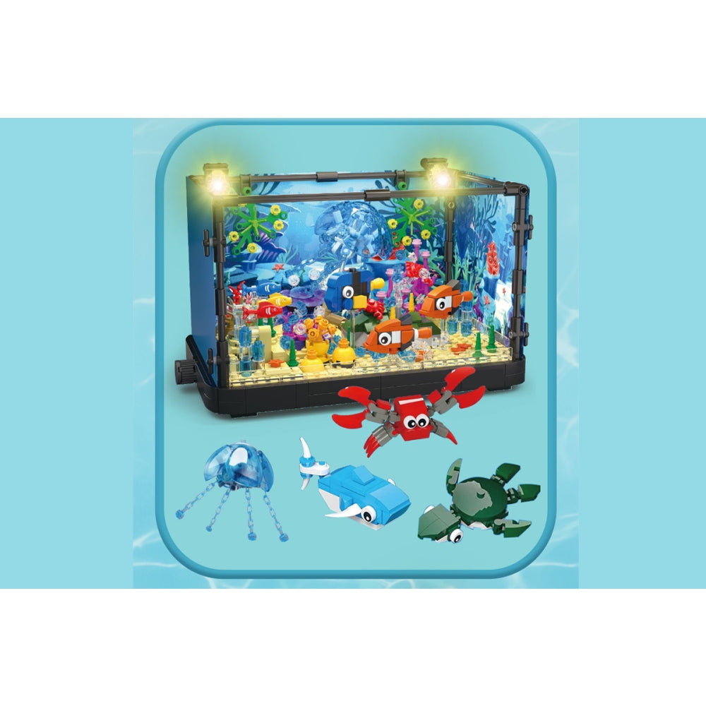 Fish Tank Building Block Lighting Aquarium Set