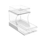 2-Tier Rotatable Pull-Out Storage Rack Kitchen Spice Organizer