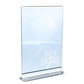 3 Pcs Acrylic Sign Holder Clear Menu Stand Vertical Flyer Display for Restaurants