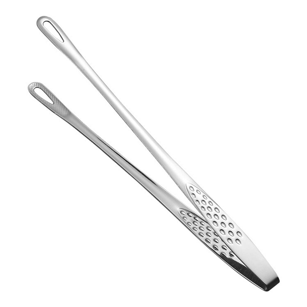 6 Stainless Steel Long Handle Food Tongs Grill Tweezers