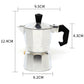 Coffee Maker Moka Percolator Stove Top Espresso Latte Stainless Pot