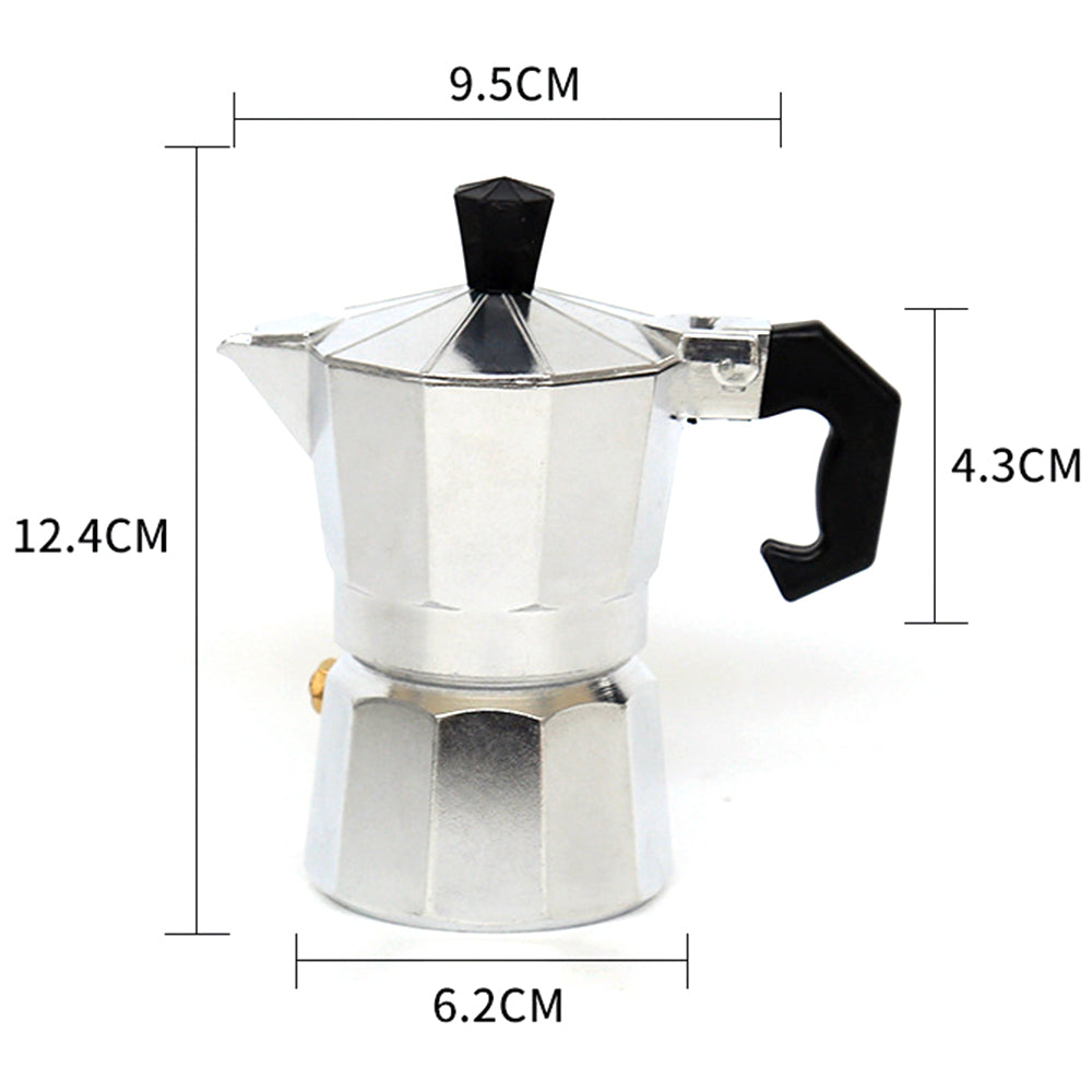 Coffee Maker Moka Percolator Stove Top Espresso Latte Stainless Pot
