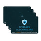 4 Pack RFID Blocking Card NFC Anti Theft Cards Protection Wallet Passport Protector