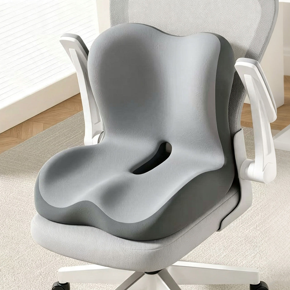 Ergonomic Anti Slip Seat Cushion for Supporting Back and Butt for Home Office Car