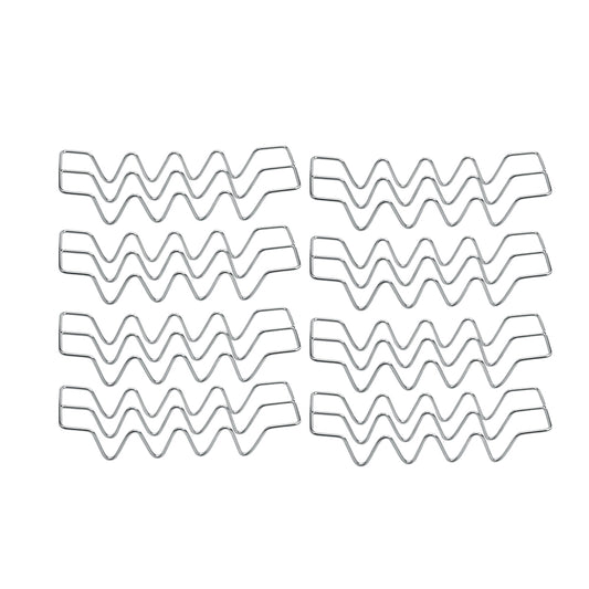 8Pcs Stainless Steel Taco Shell Holder Stand Taco Tray Plates for Taco Bar Gifts Accessories
