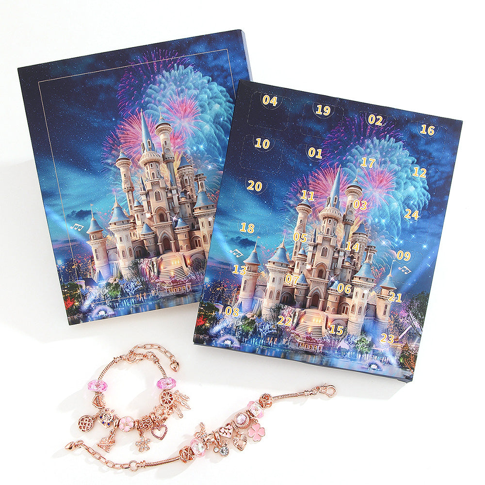 Advent Calendar Charm Bracelets 2025 for Girls 24 Days Xmas Countdown Calendar
